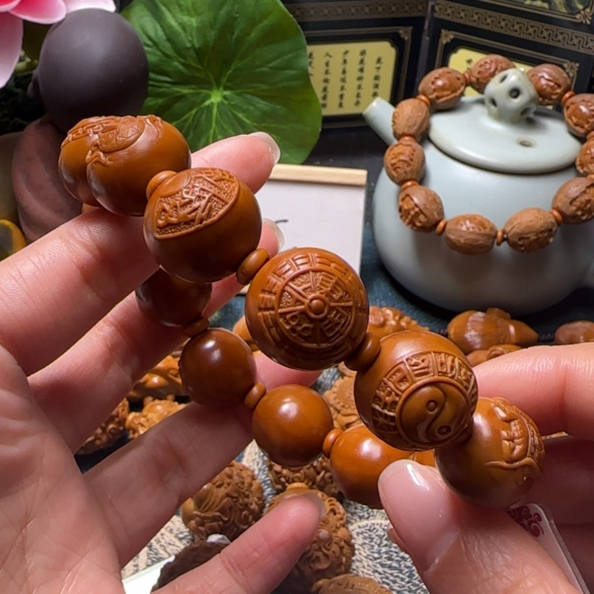 【闪购商品】橄榄核手串四象八卦