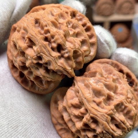 文玩核桃吊坠47全品货头山地红皮大苹果园