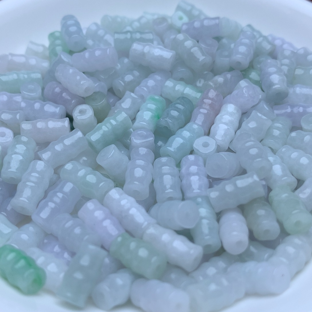 【闪购商品】翡翠手链未镶嵌卡5乘9冰竹节100个