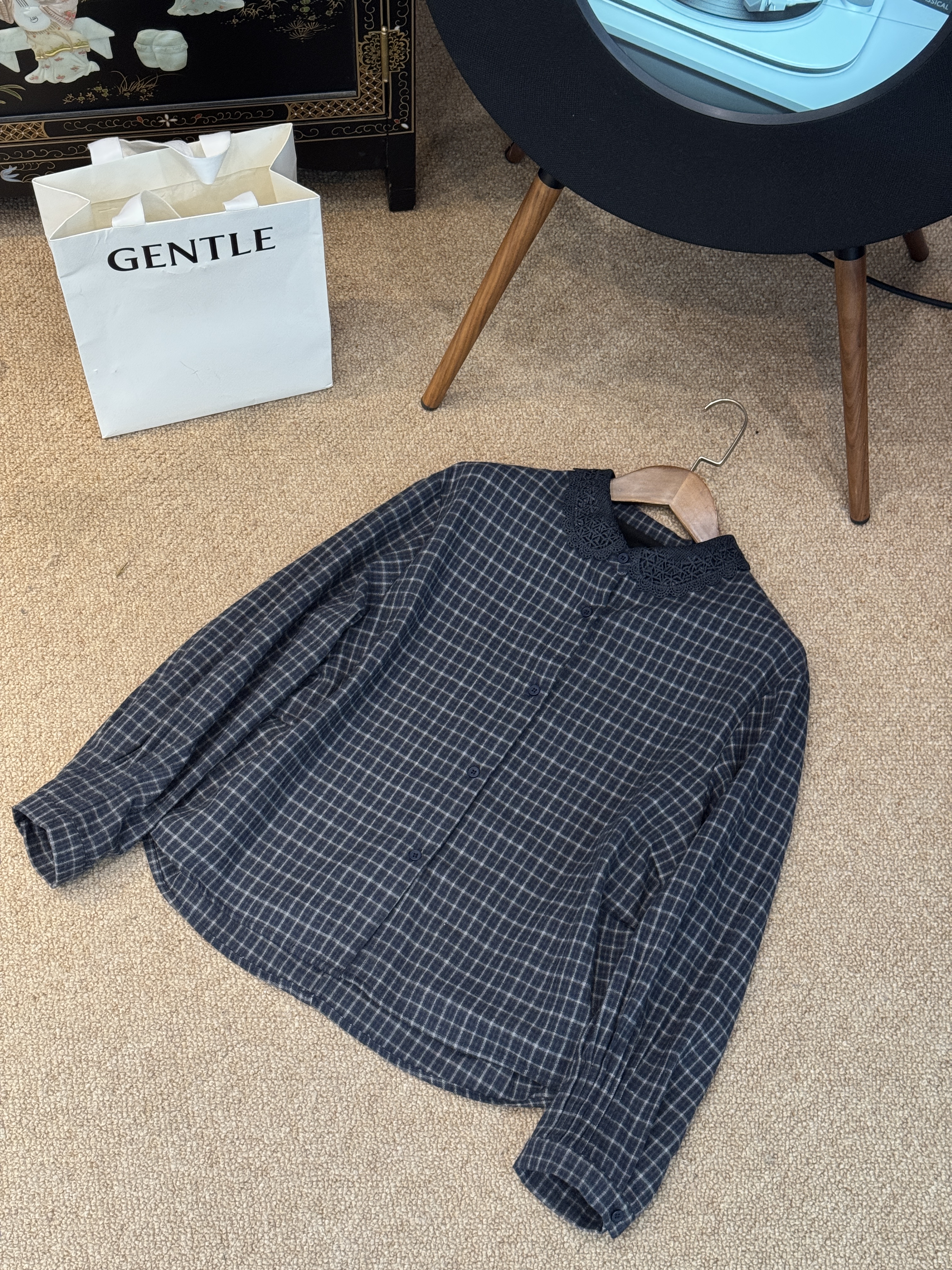 【加绒加厚】原创格子显瘦保暖衬衫