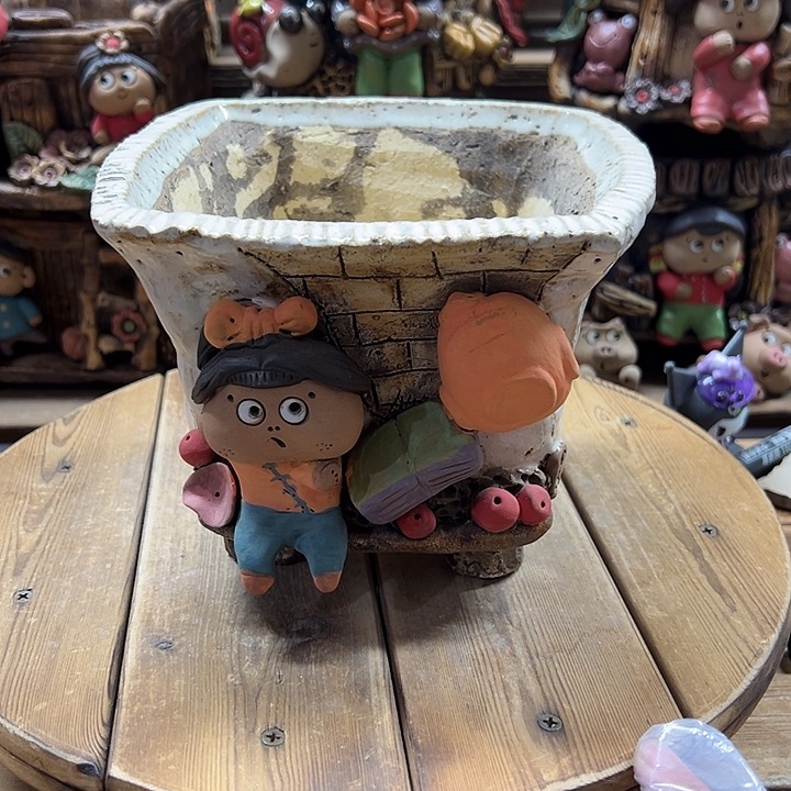 嘻哈多肉花盆百搭