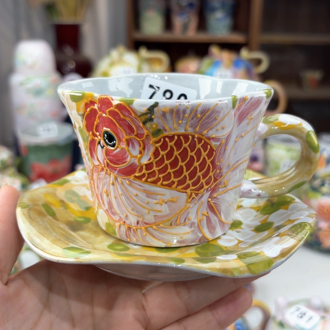 景德镇手绘高温釉下彩陶瓷茶具