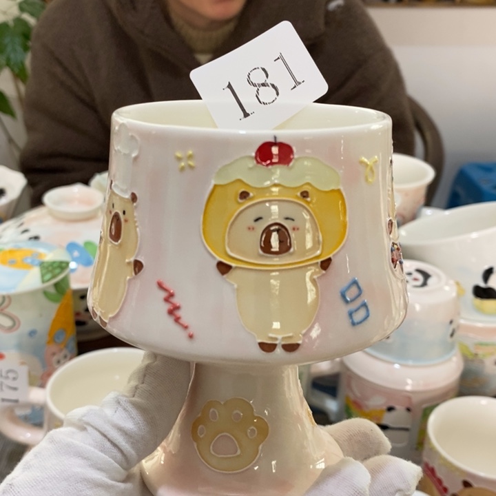 杯景德镇釉下彩手绘