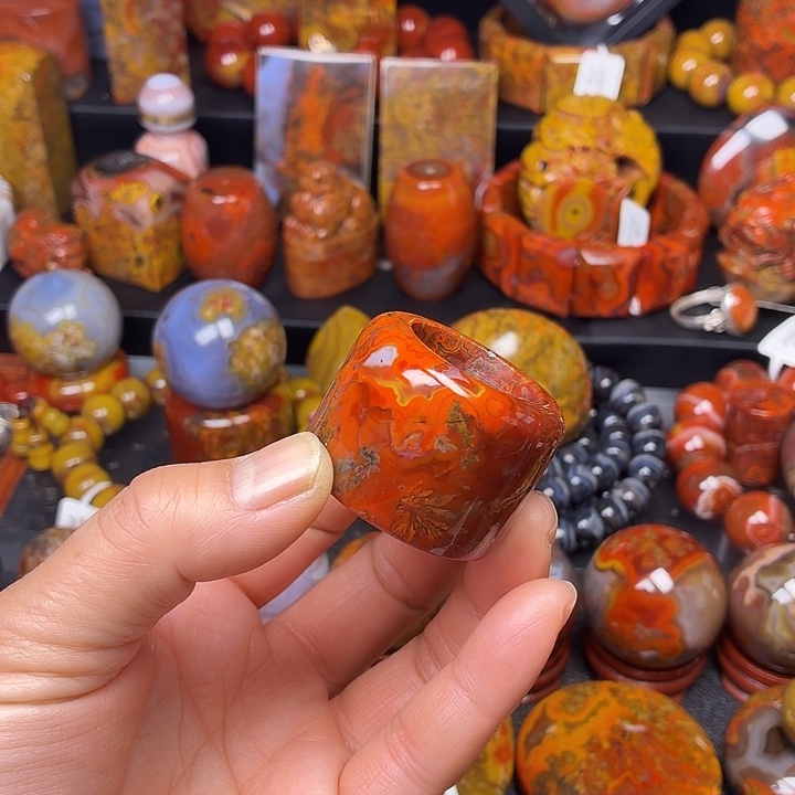 玛瑙/玉髓未镶嵌扳指