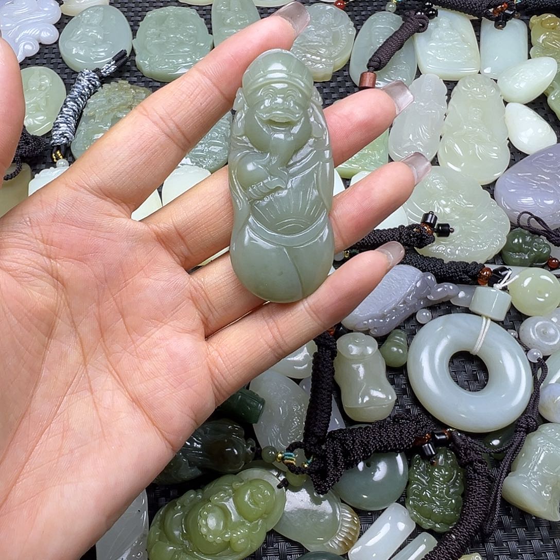 和田玉未镶嵌吊坠(不含链)