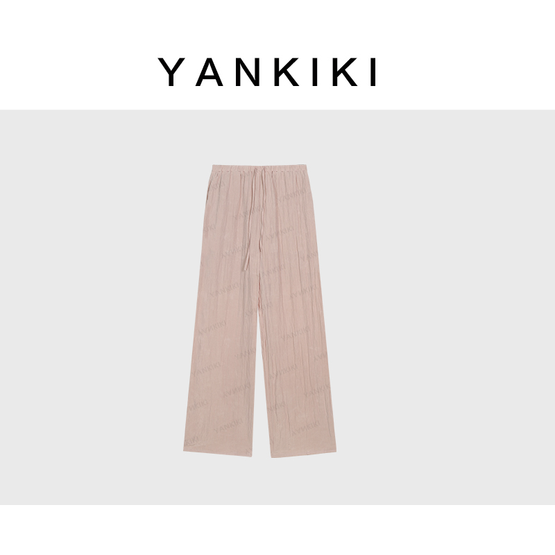 樱花粉休闲裤 YANKIKI 2025夏季款NEW