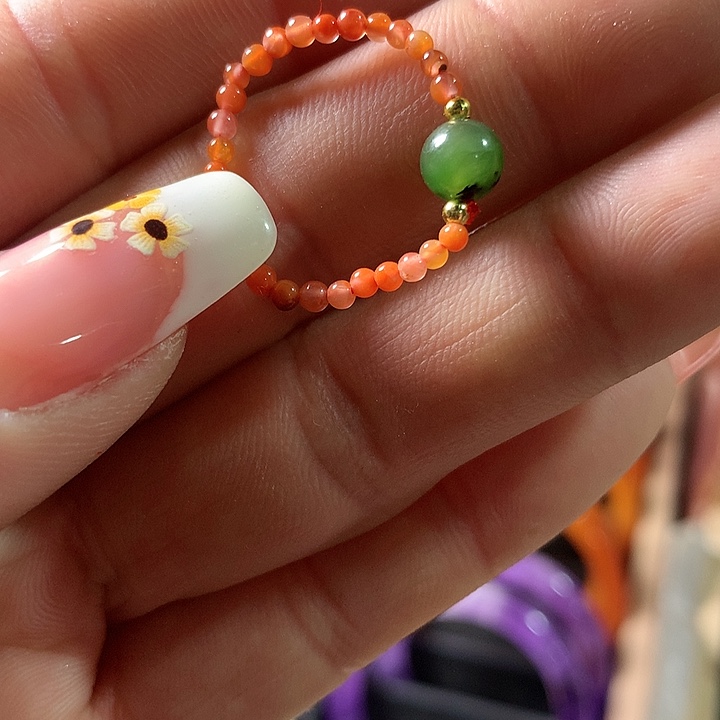 和田玉（碧玉）戒指未镶嵌