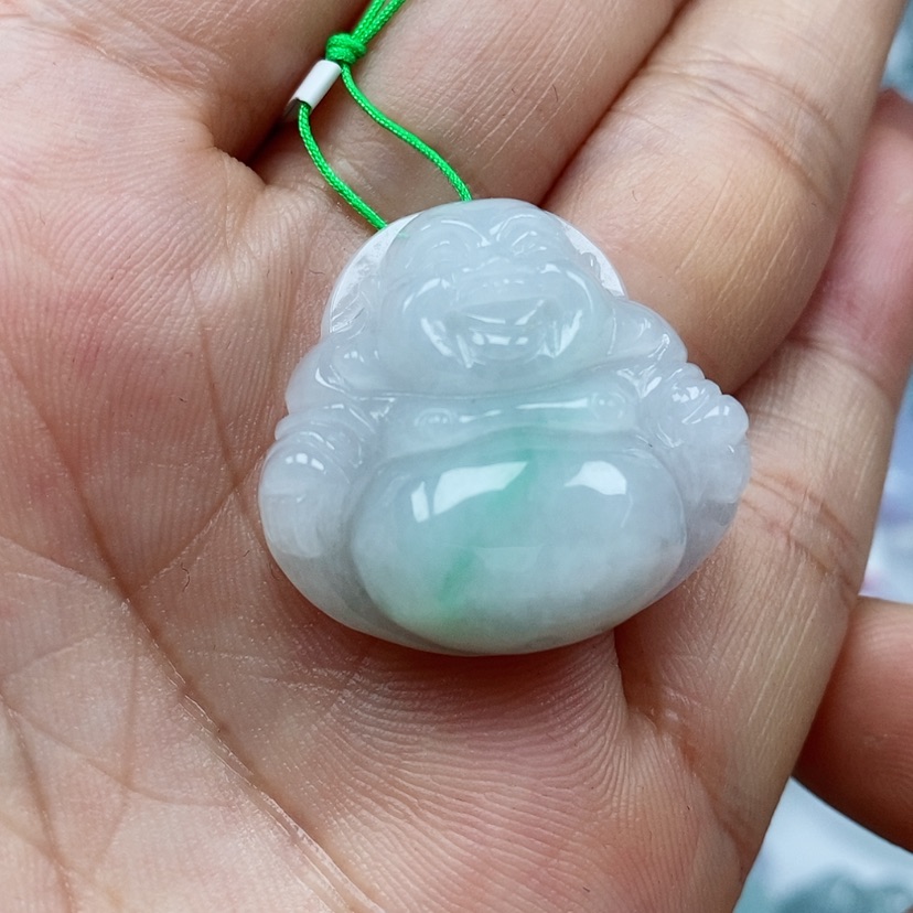【闪购商品】翡翠颈饰未镶嵌天然翡翠A货佛公