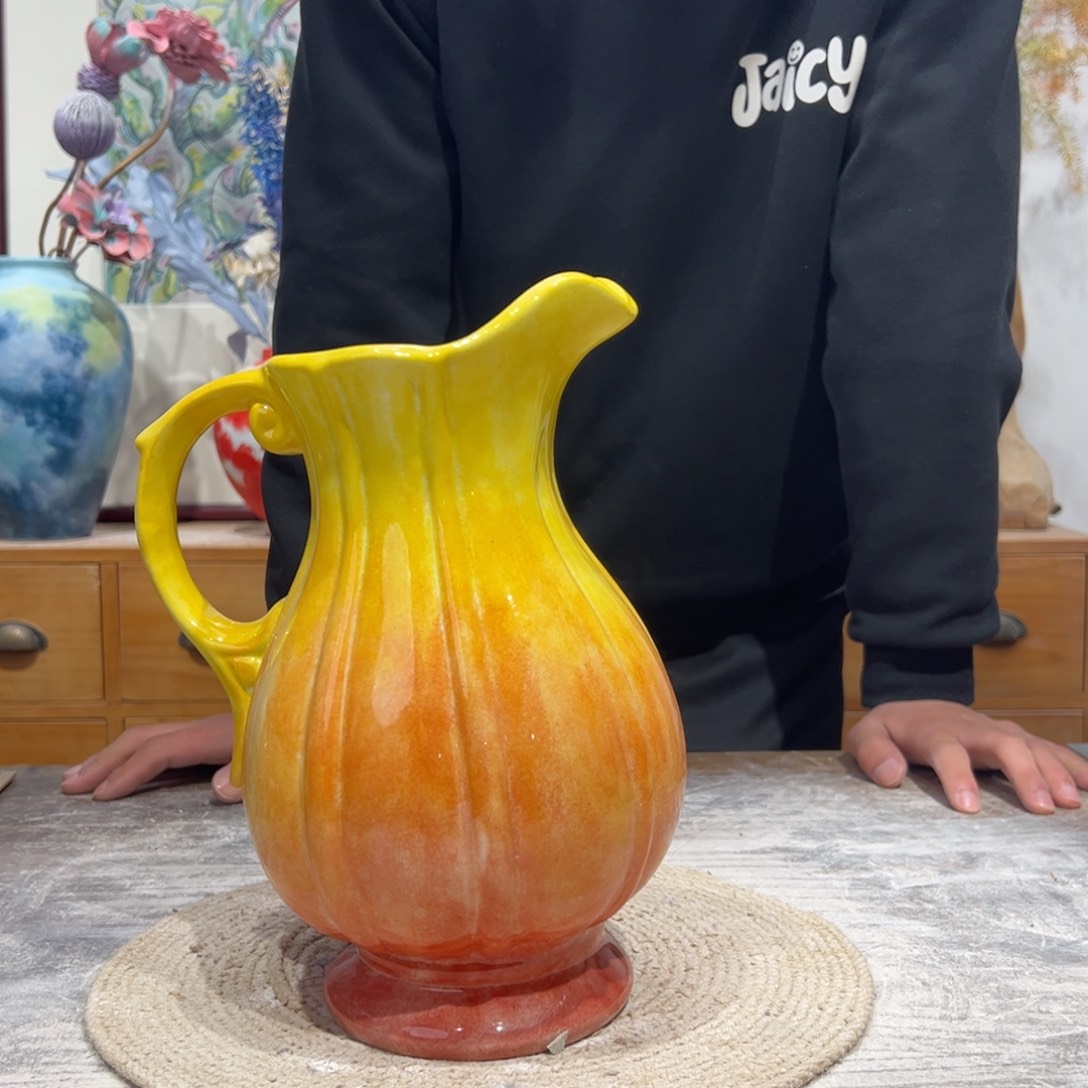 摆件陶瓷花瓶高27口7瑕疵