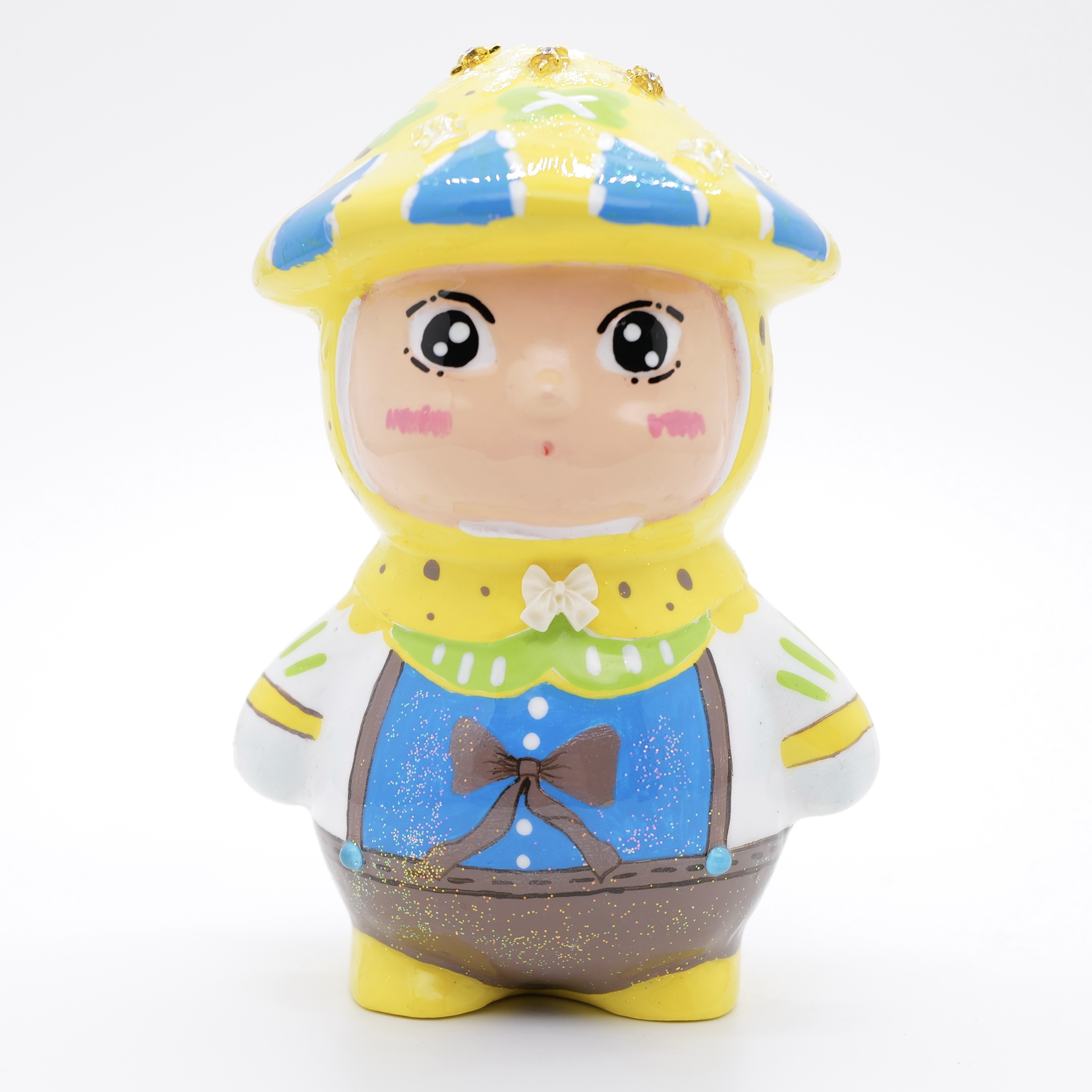 PM 王甜心工作室《蘑菇娃娃》石膏作品，仅一件（非王甜心本人绘画）