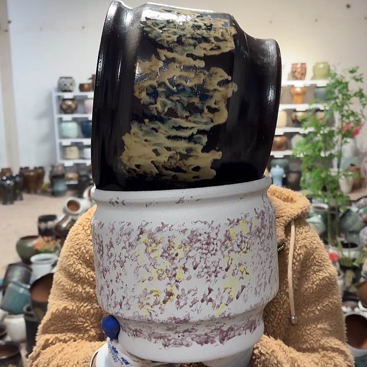 正品高19口21花盆