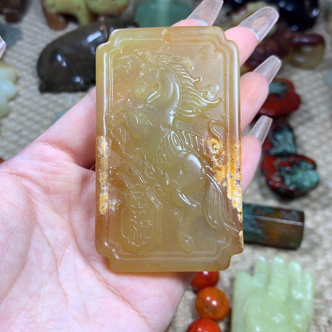 白玉菩提吊坠挂件