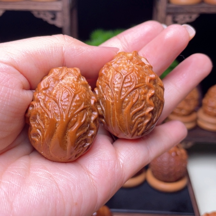 吊坠橄榄核白菜手球