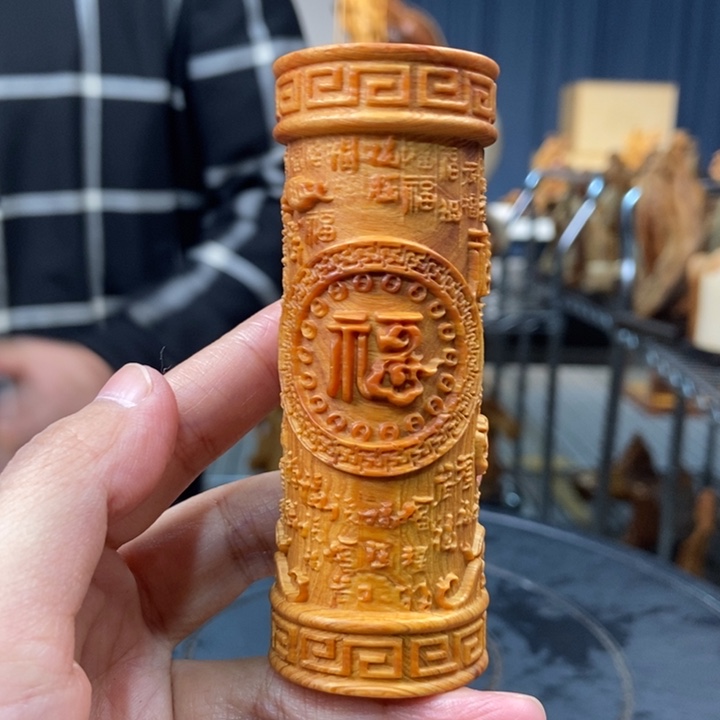 柏木（崖柏）手把件百福