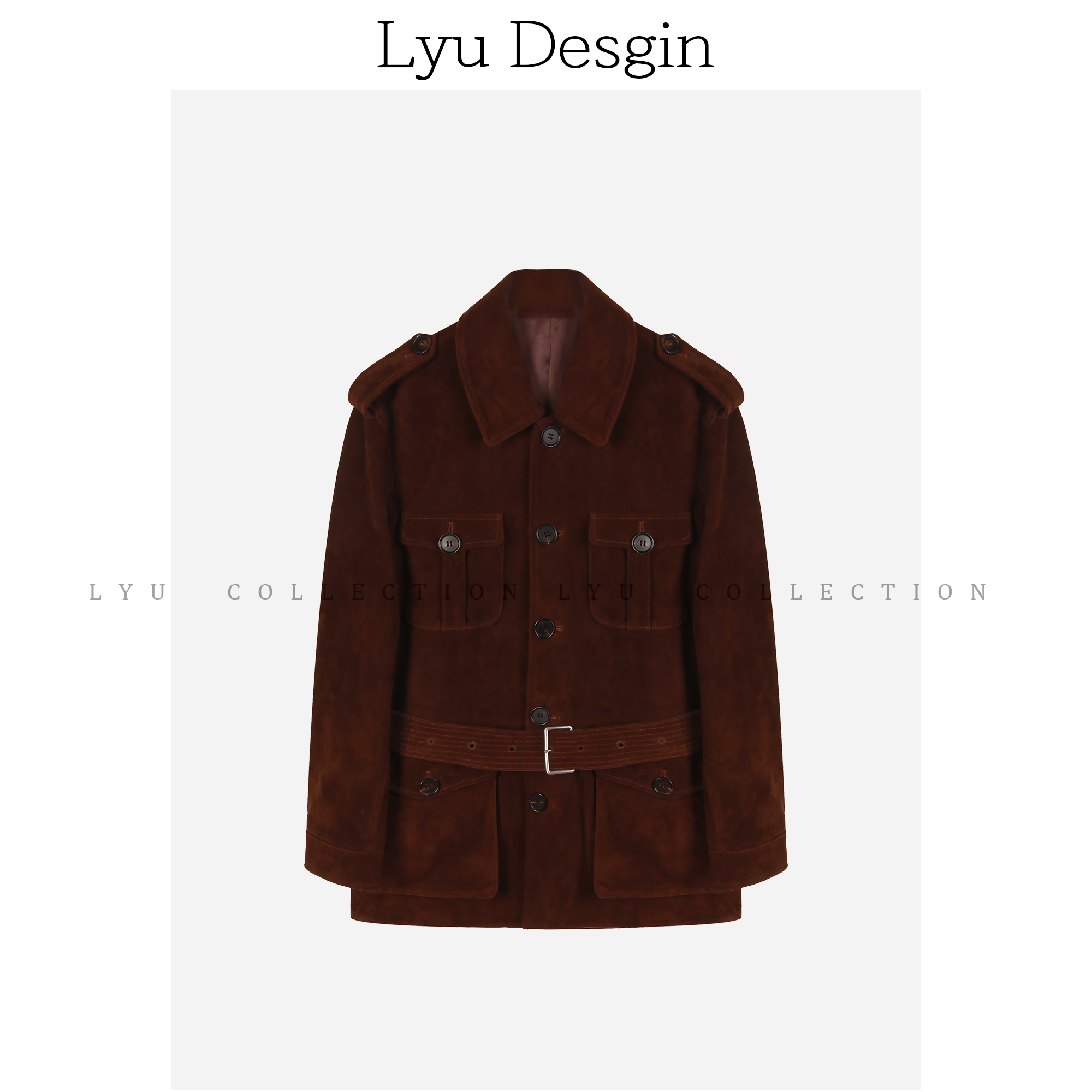 冰冰【罗曼街区】高级感气质复古绒面收腰外套预VVQ4WT6209