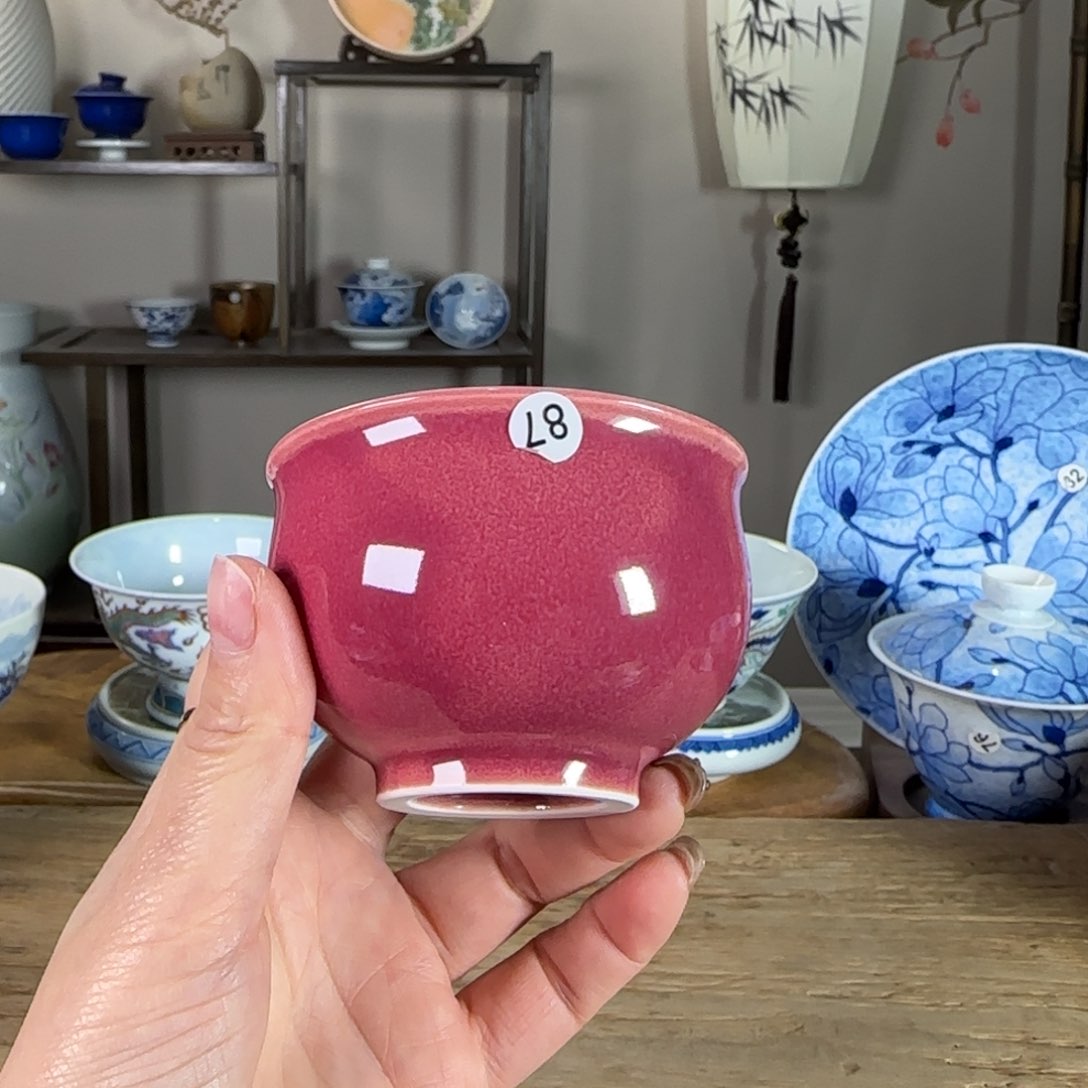 杯景德镇陶瓷柴烧多人