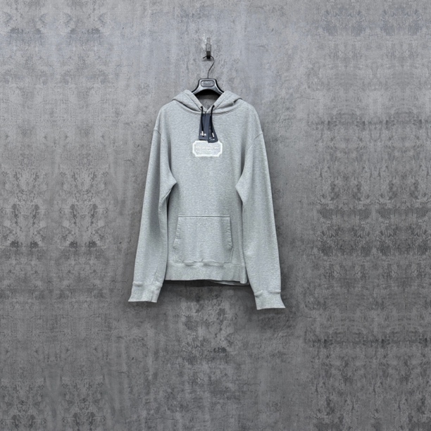 未使用 DIOR/迪奥 新款刺绣Logo灰色帽衫卫衣/W0530/L码宽松