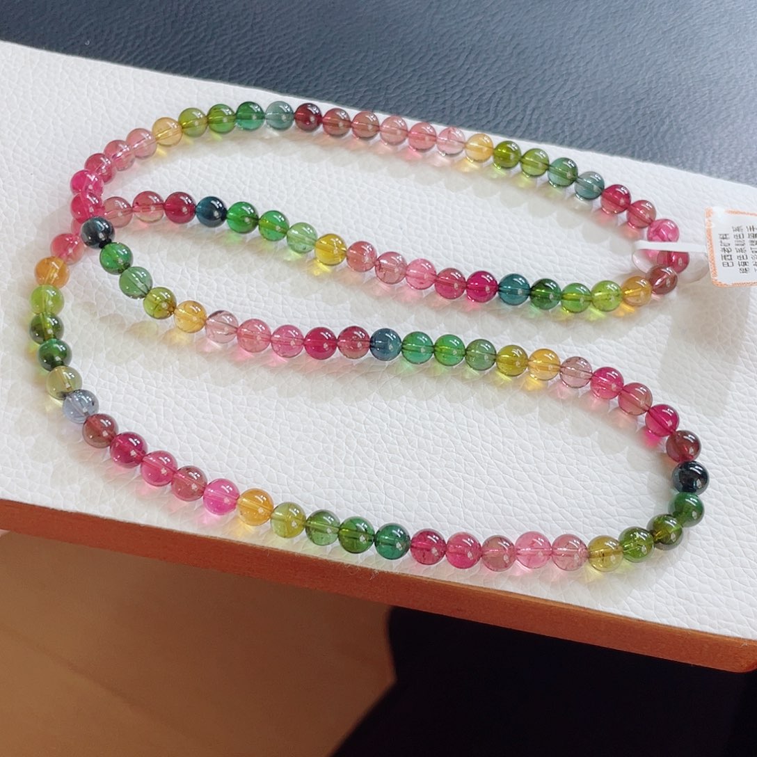 碧玺手链未镶嵌6.3mm左右