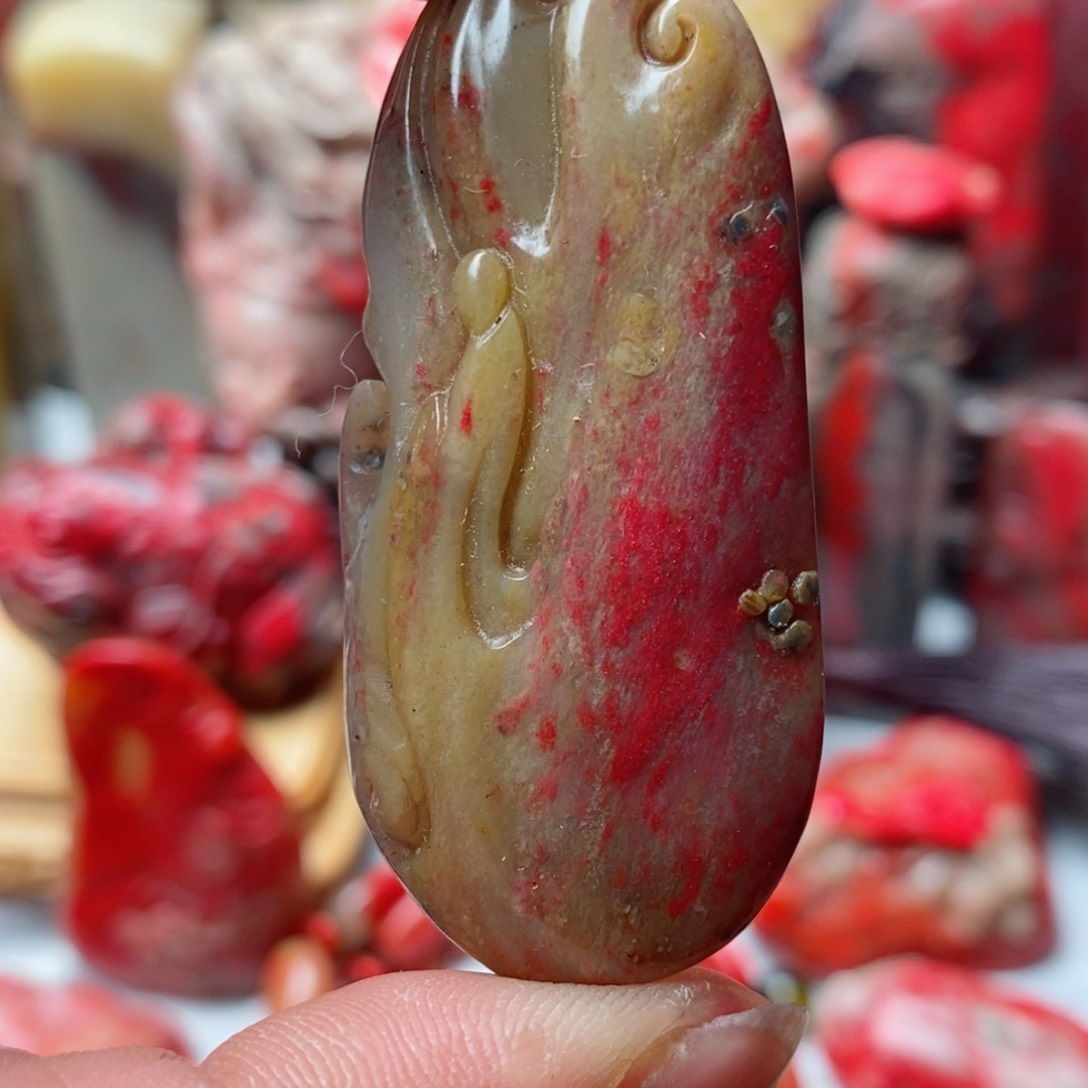 昌化鸡血石昌化鸡血石挂件