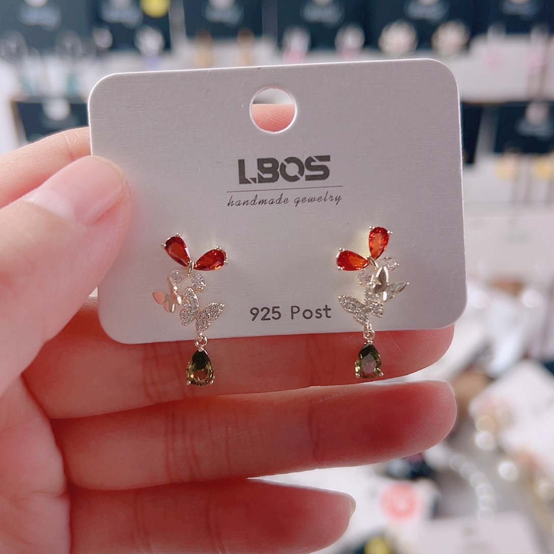 锆石纯铜合金耳环的