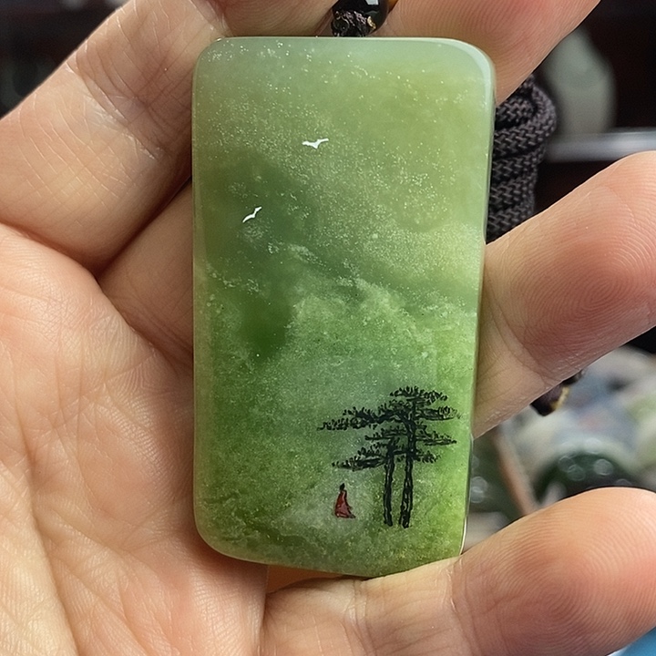 和田玉未镶嵌吊坠(不含链)