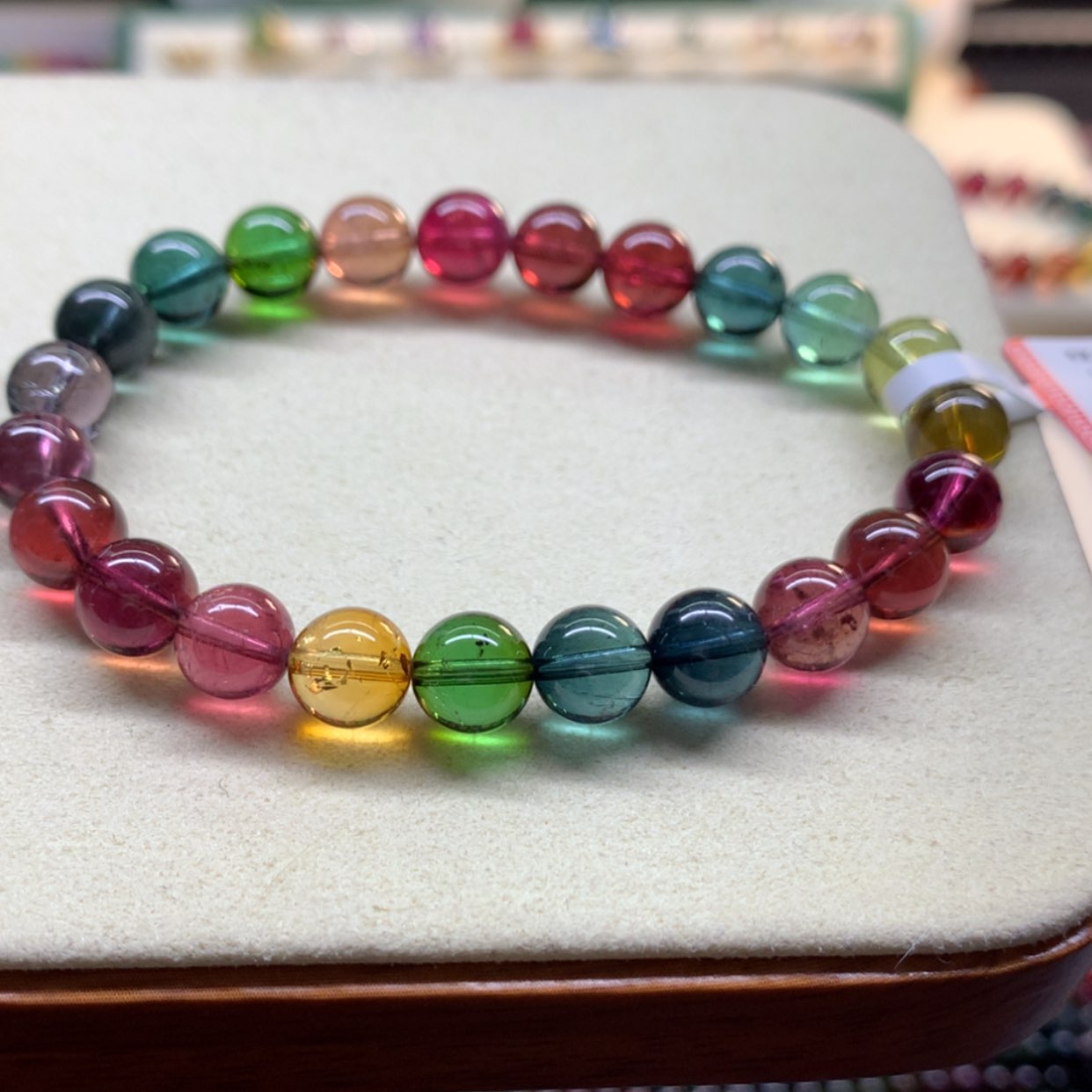 【闪购商品】碧玺手串未镶嵌宥***记浓艳彩虹