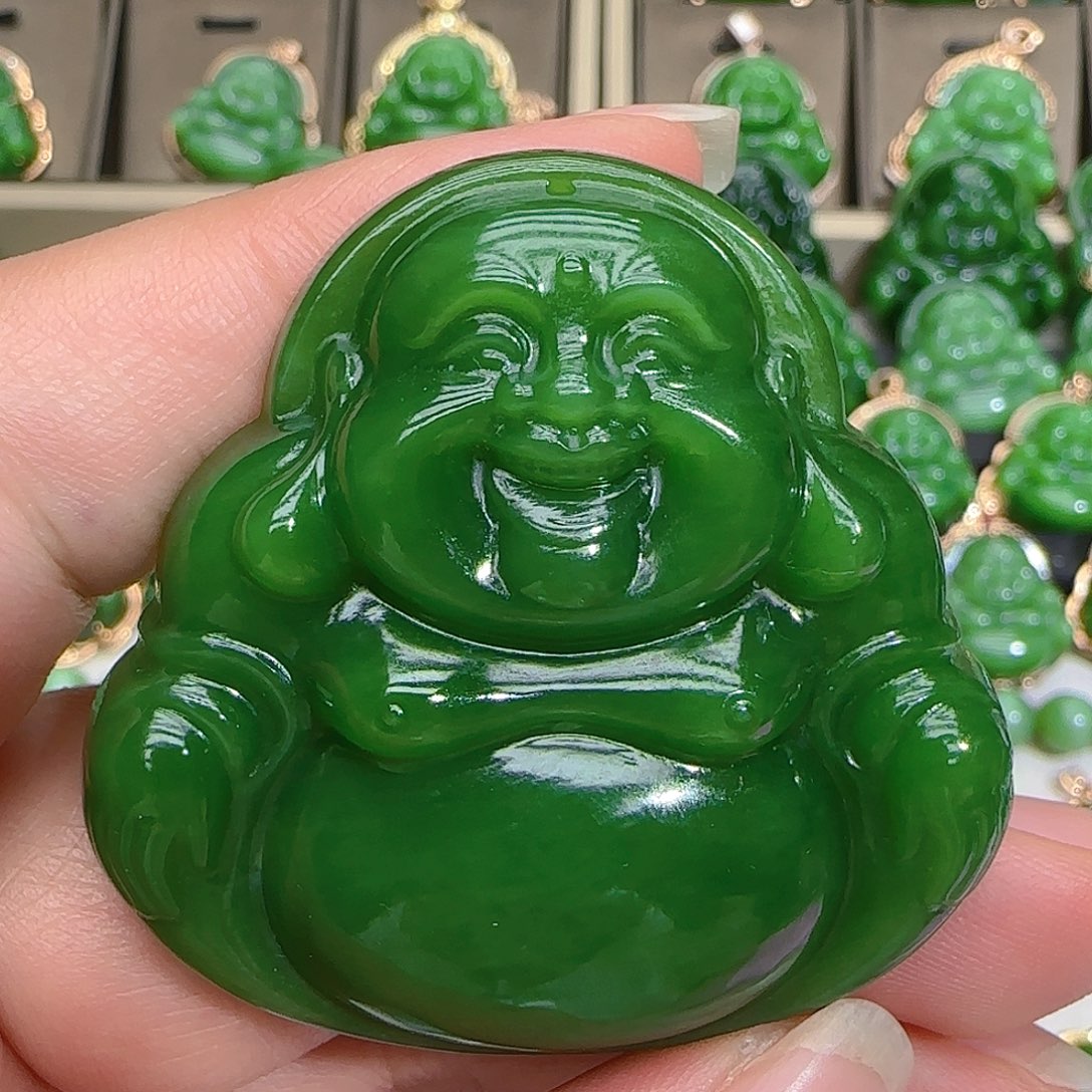 和田玉（碧玉）吊坠(不含链)未镶嵌