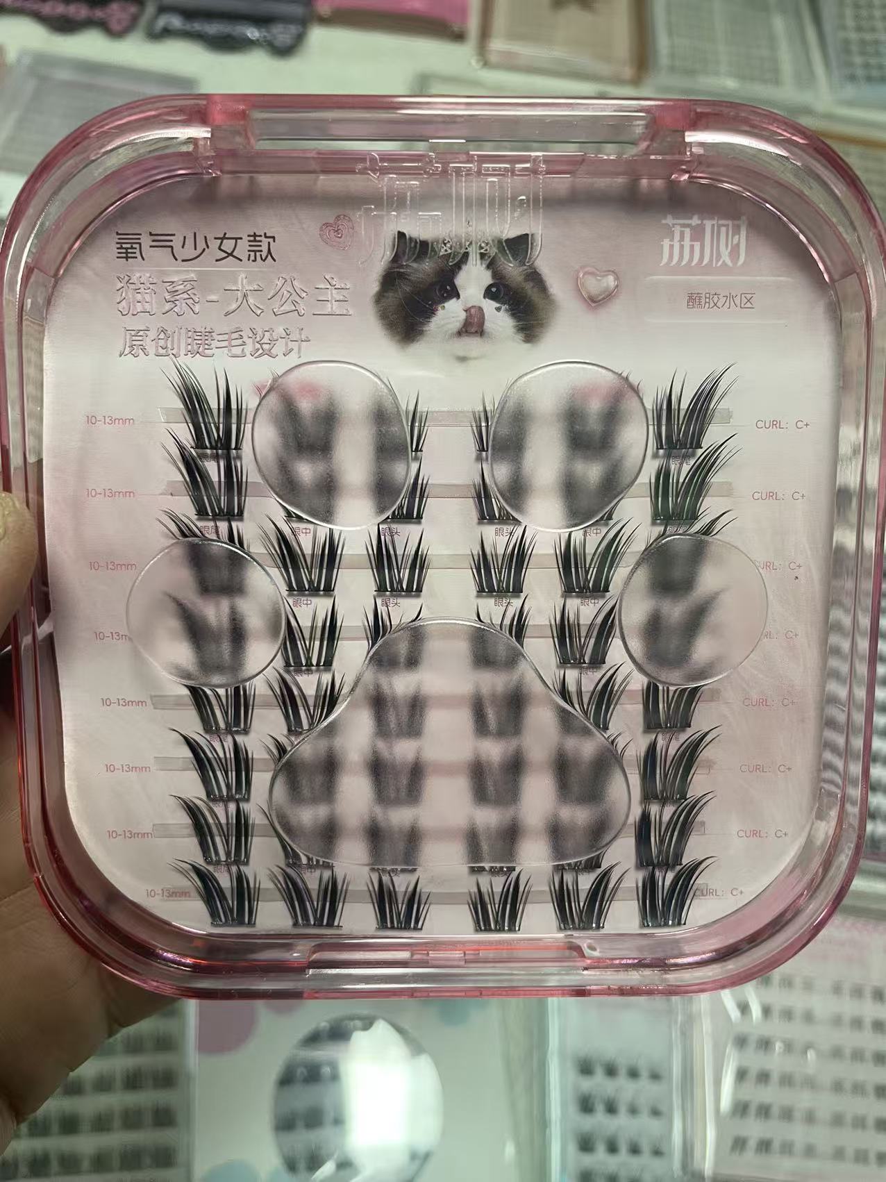 睫毛自选不包邮默认瑕疵介意勿拍刷胶分段式自然卷翘假睫毛