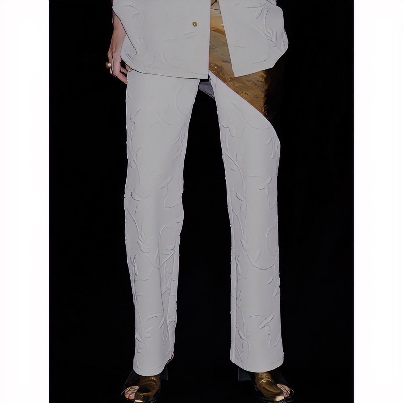 【Montendre】 夏季新款 代 重工舒适纯色女款修身直筒休闲裤