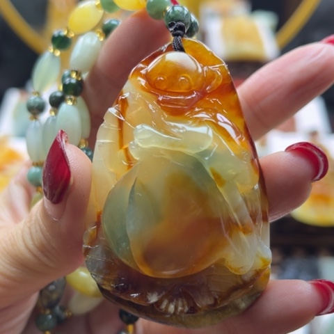 岫玉挂件未镶嵌挂件