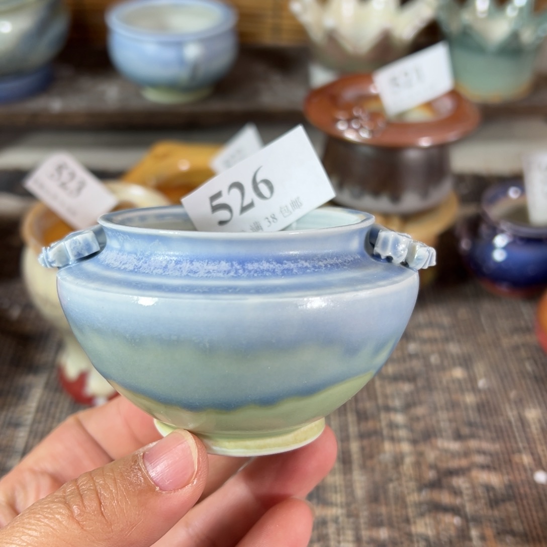 红陶景德镇手工花盆