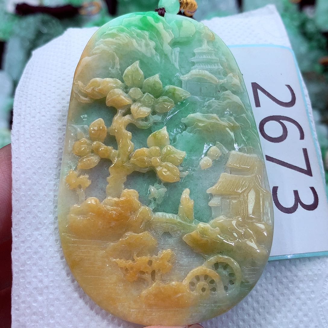 吊坠(不含链)未镶嵌翡翠