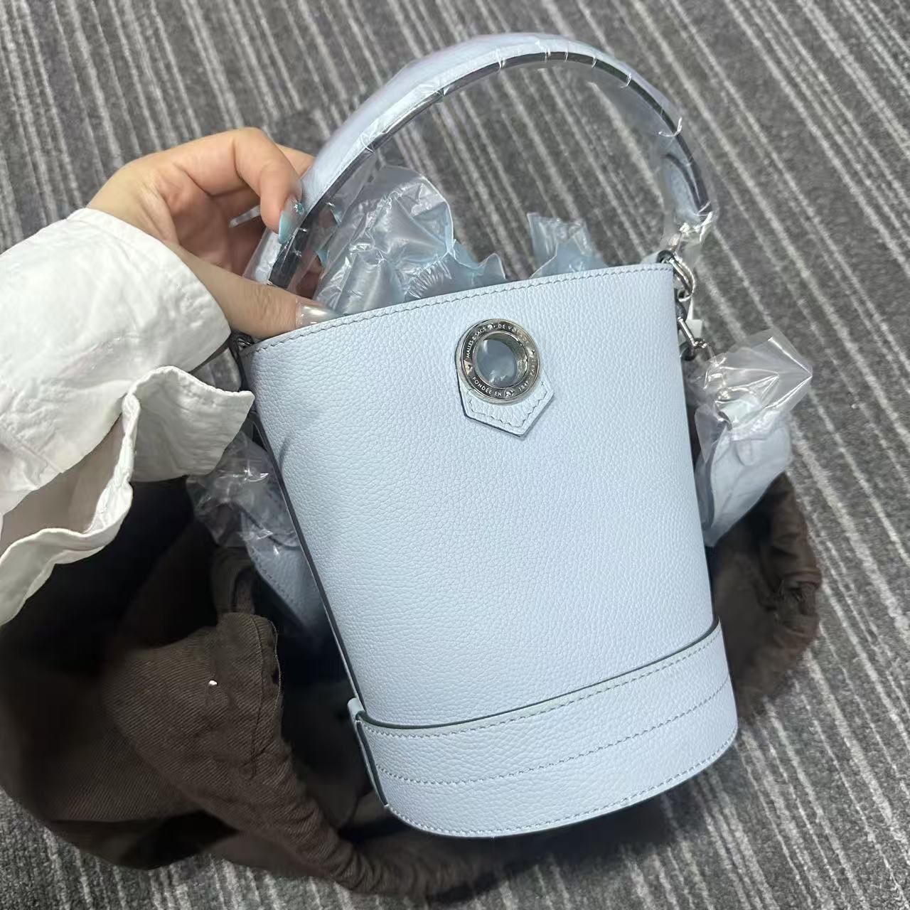 95新 FENDI/芬迪 芬迪蓝色水桶02010/二奢包包