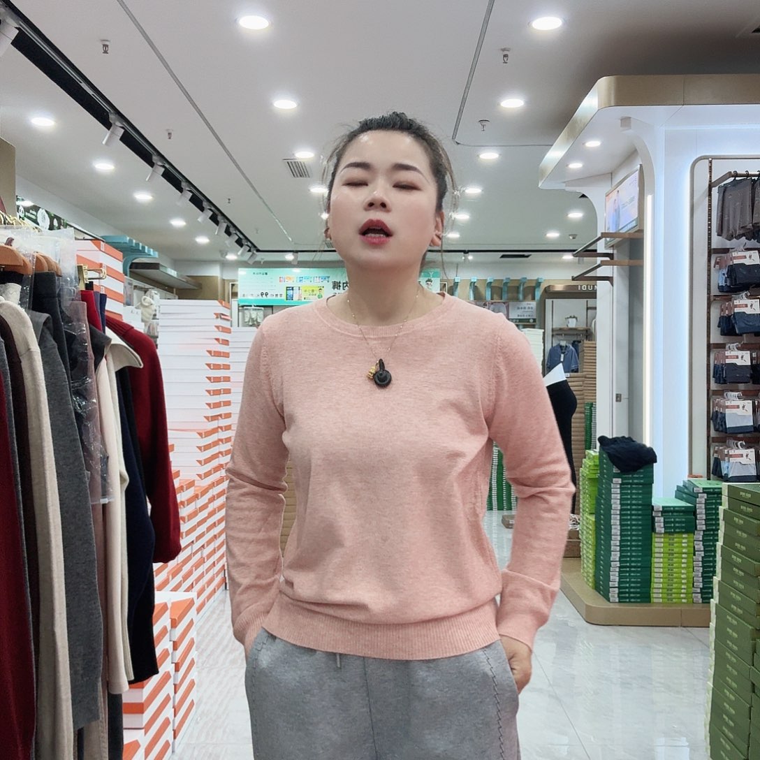 A001粉色毛衣打底福利