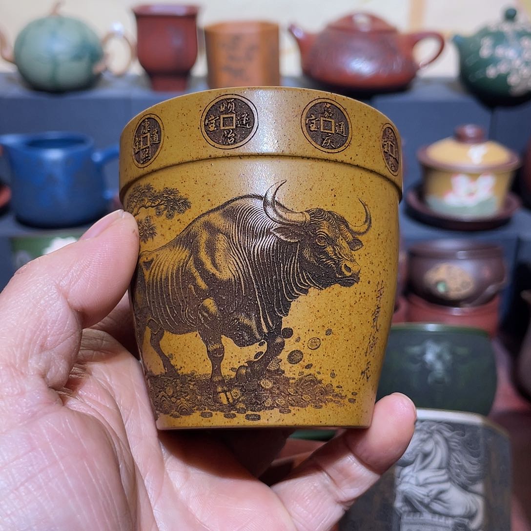 原矿紫砂手工主人杯