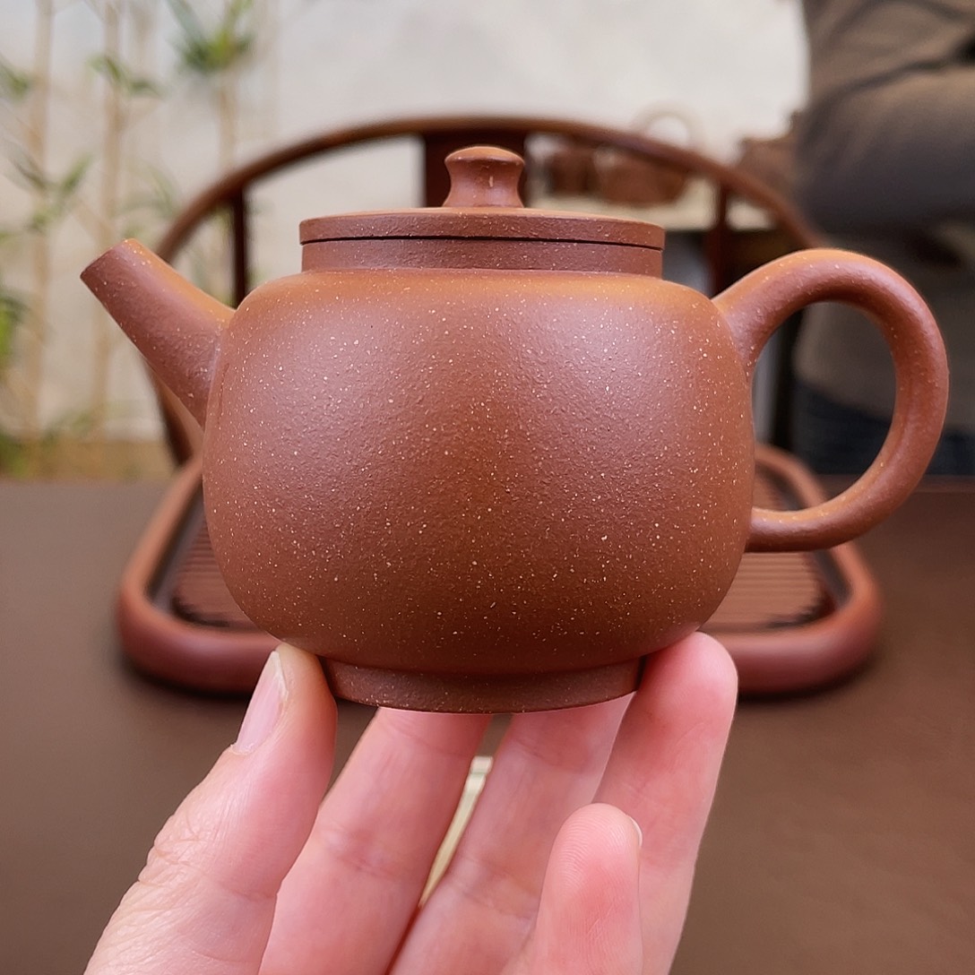 紫砂茶壶家藏老清水小巨轮150cc