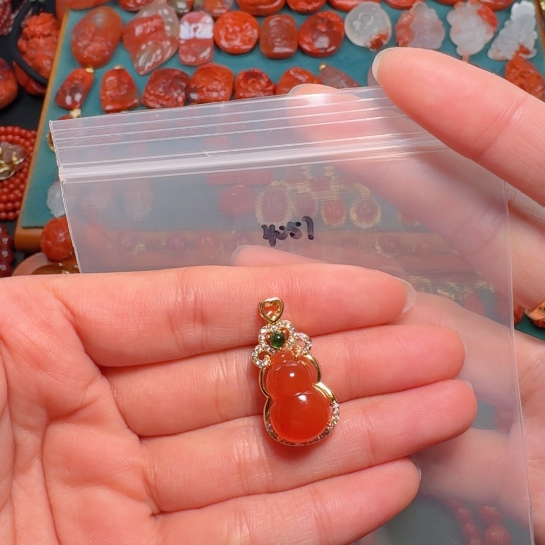 南红玛瑙南红银S925镶嵌