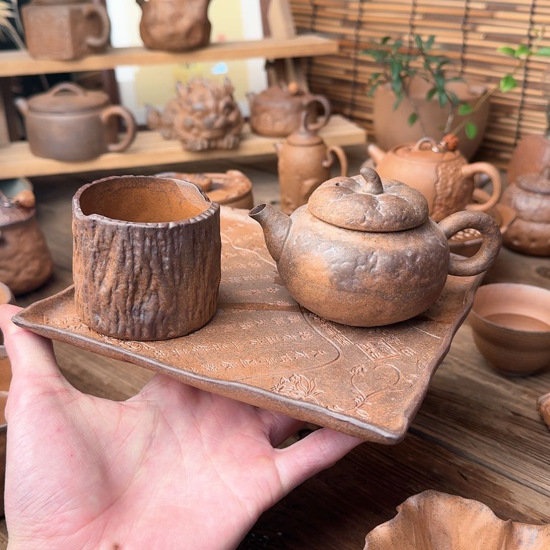 原矿老岩泥茶器系列