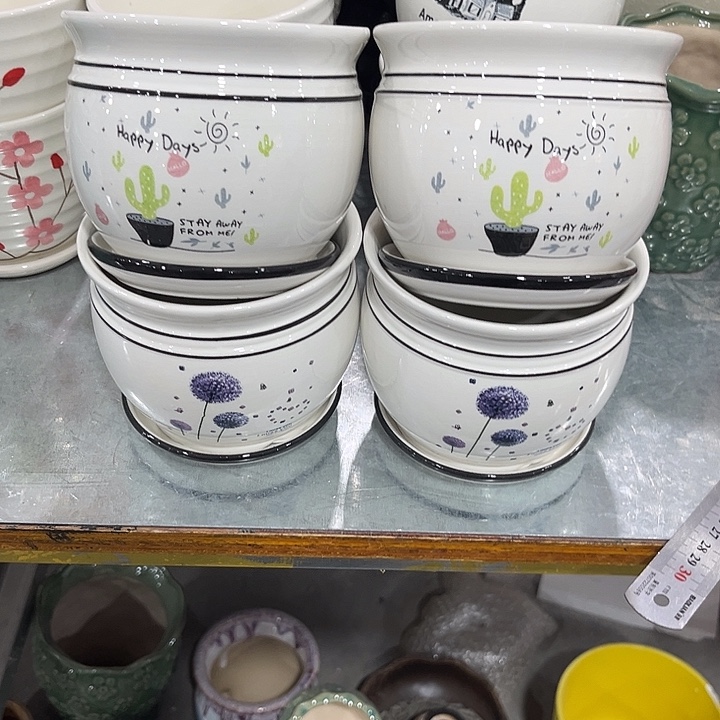 陶瓷花盆全场10包邮