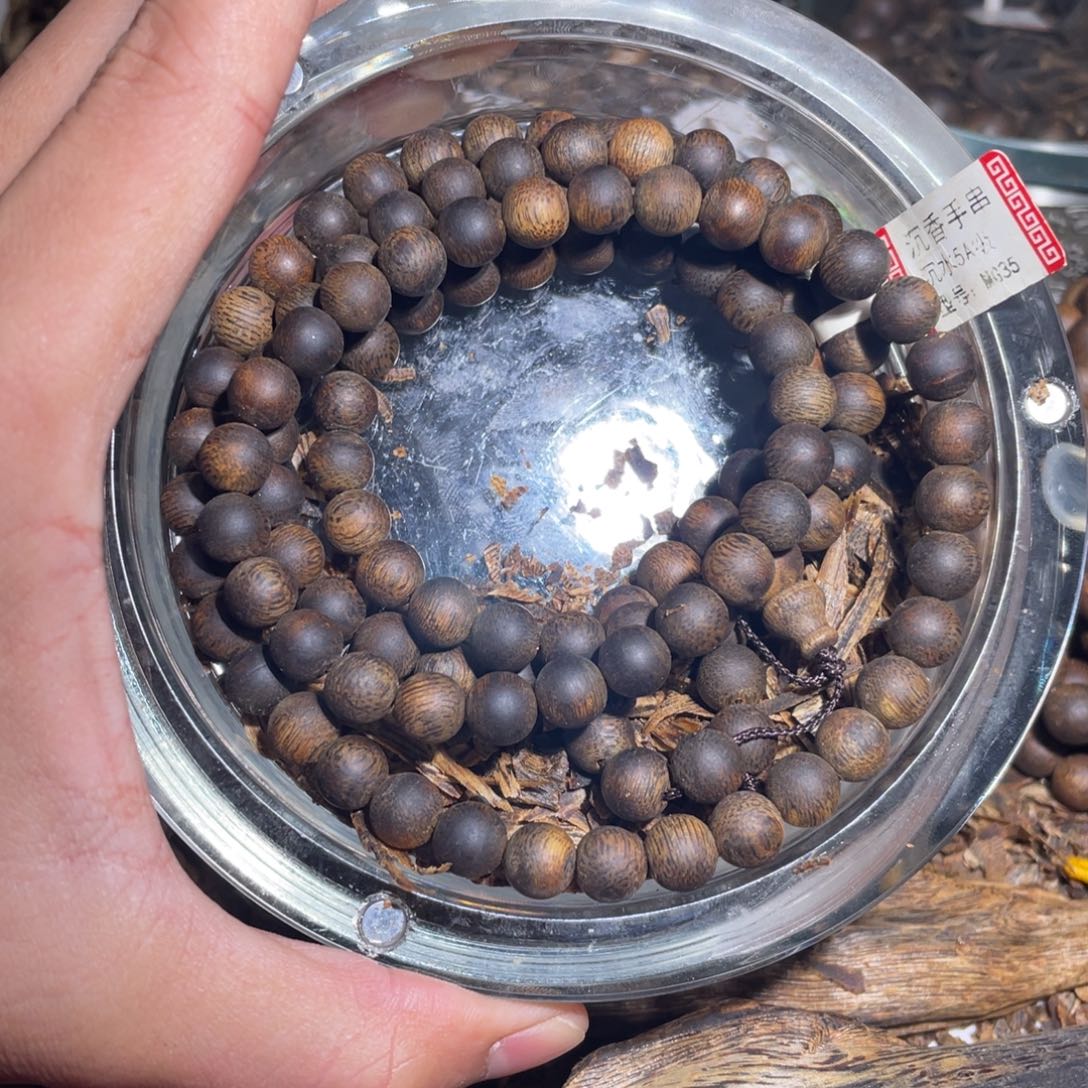 亮***气沉香手串奇楠沉香手串多圈