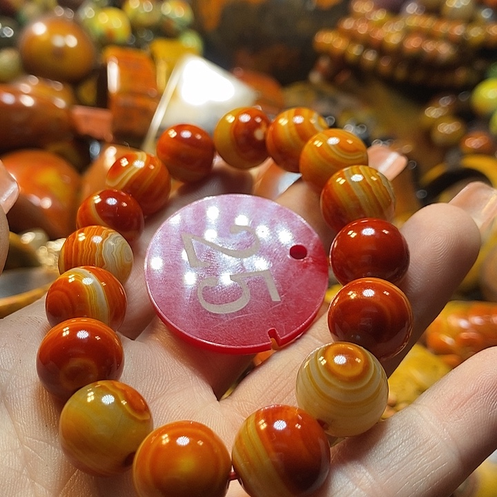 创***哥玛瑙/玉髓未镶嵌手链