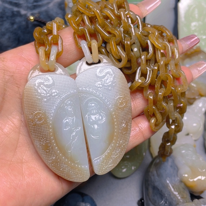 和田玉挂件未镶嵌一*