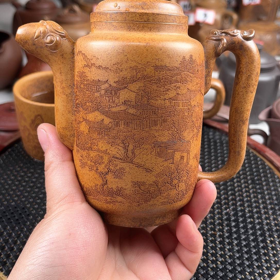 紫泥茶壶宜兴紫砂