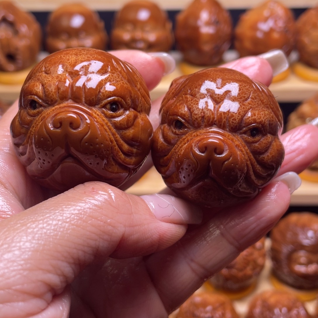 橄榄核把件遥*巴西大橄榄