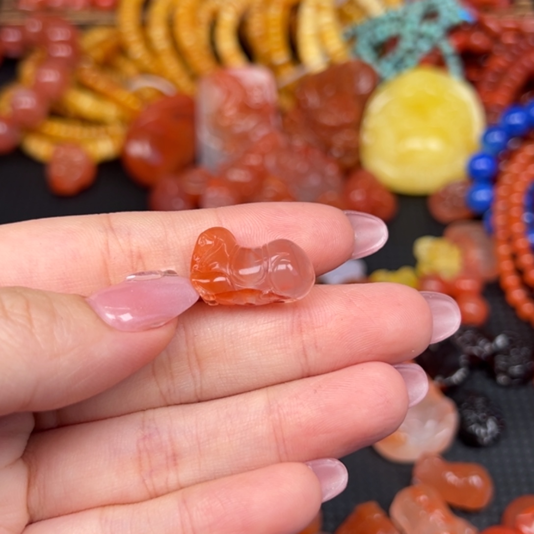 南红玛瑙未镶嵌吊坠(不含链)