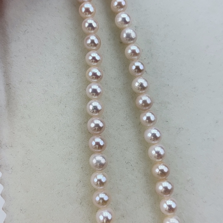 淡水珍珠颈饰银S925镶嵌➕7极光天女粉