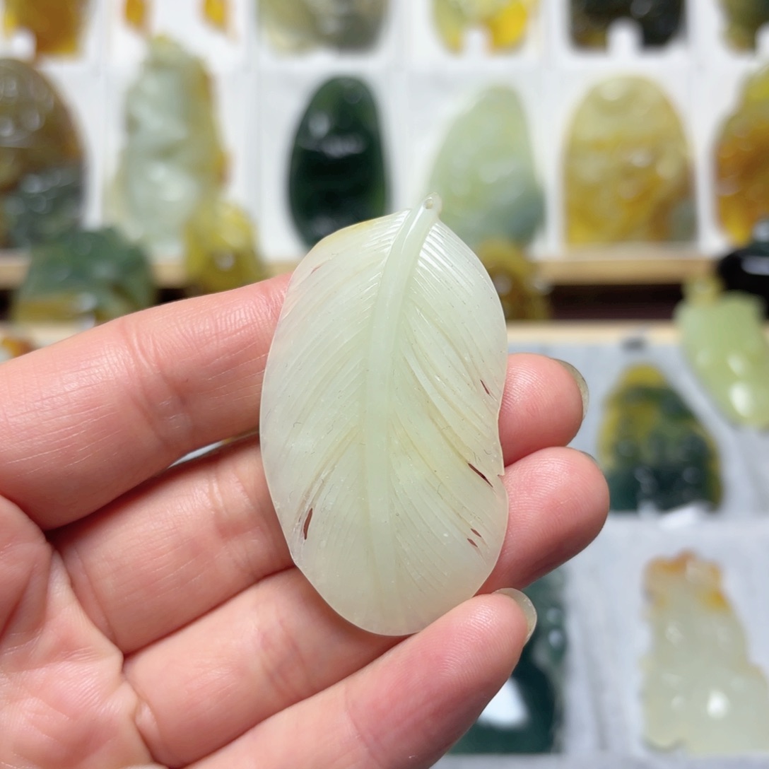 蛇纹石玉吊坠(不含链)未镶嵌