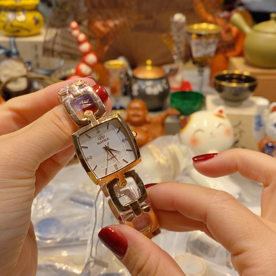 精钢小牛皮（革）精钢石英机芯-人工动能机芯