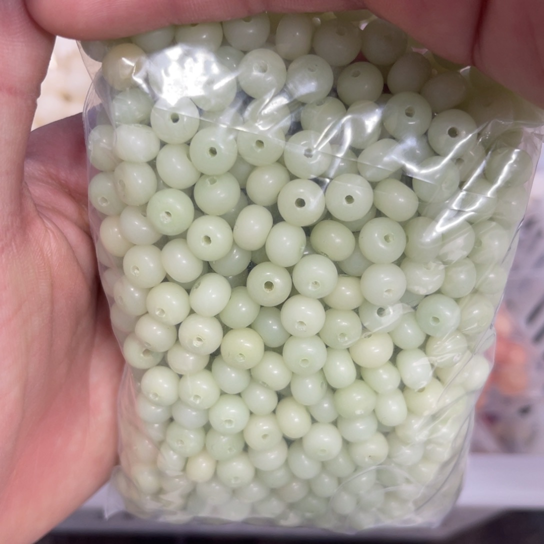 白玉菩提吊坠z 8mm/120/锅底