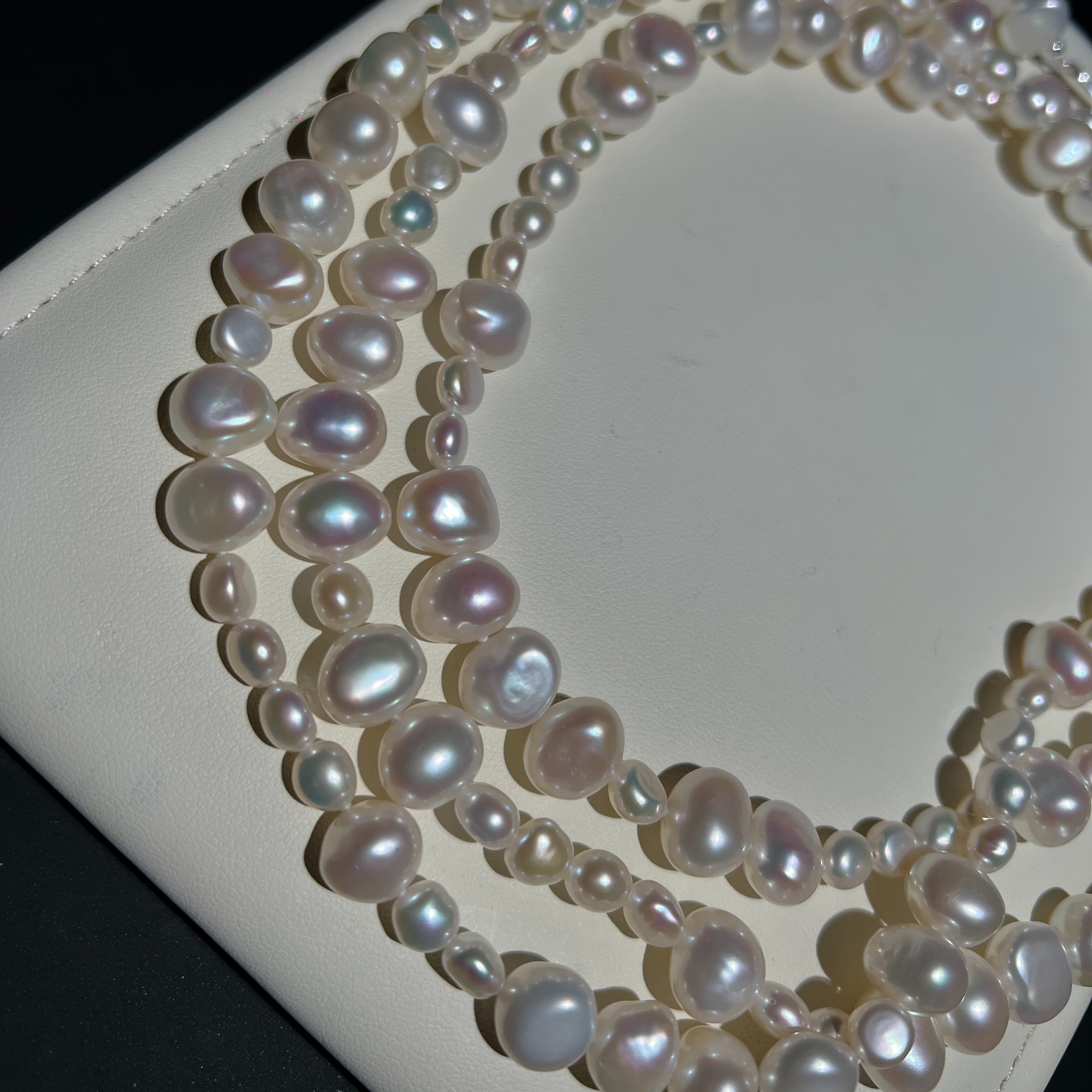 新款大点位高品质百搭巴洛克珍珠毛衣链多种戴法1.2米